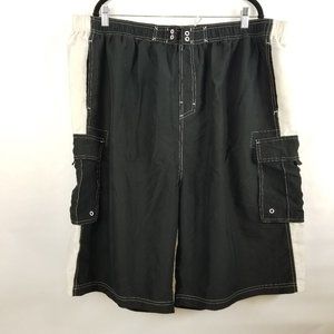 King Size Swim Trunks Tall Size 3XL Black